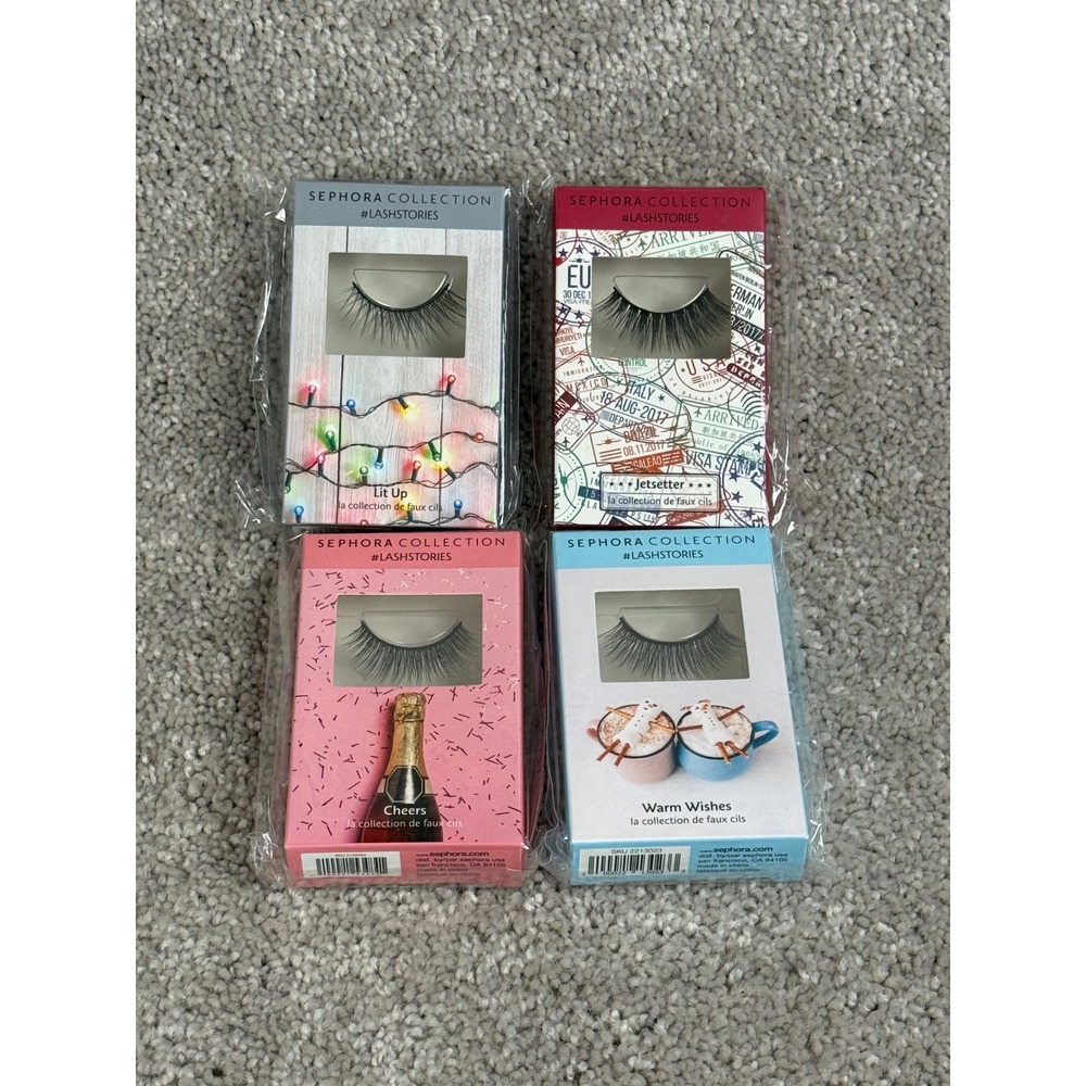 Sephora Collection Lash Stories False Eyelashes Bundle 4 Pairs New